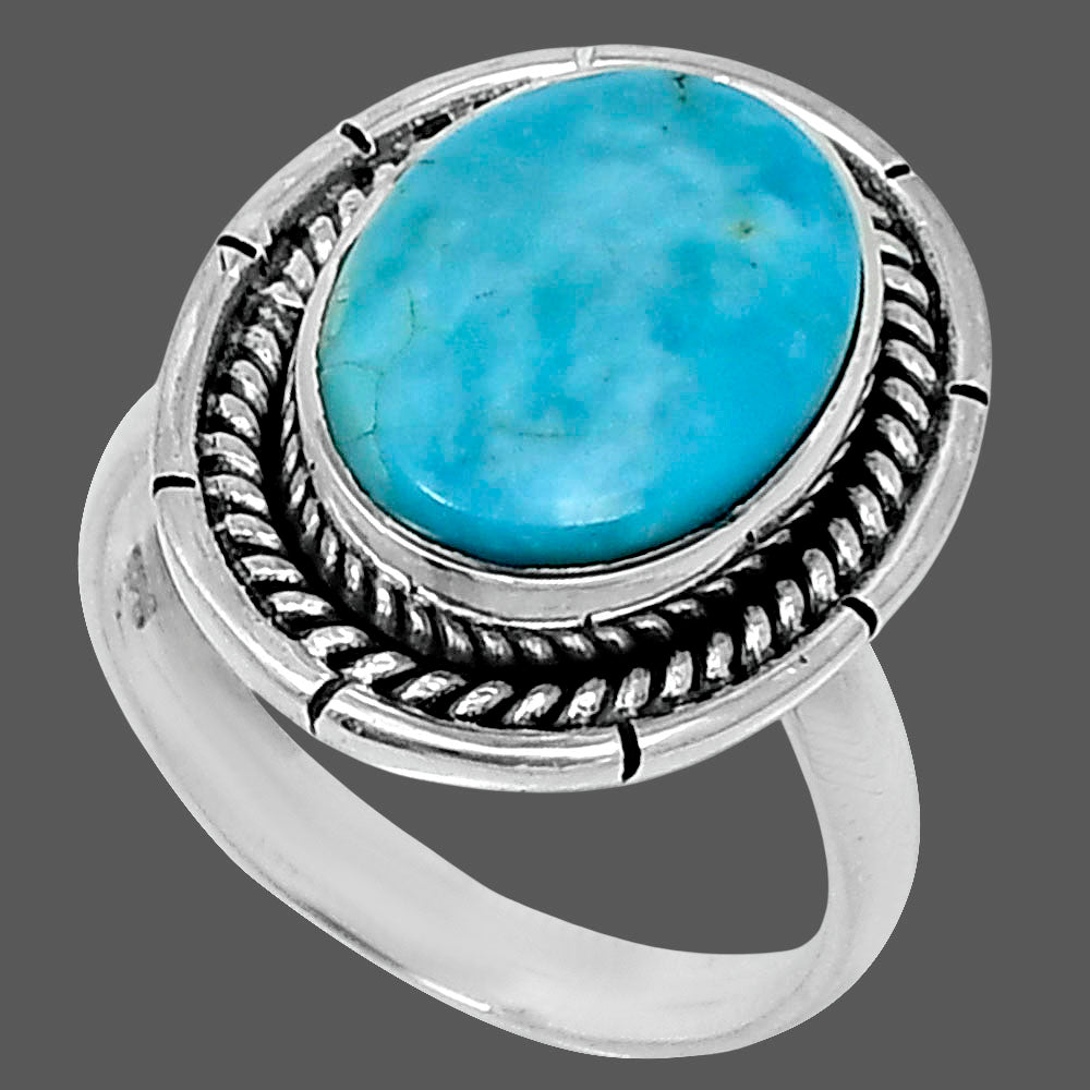 Premium Natural Turquoise Nevada Aztec Mt Ring size-7 R-1728 27-ER11210