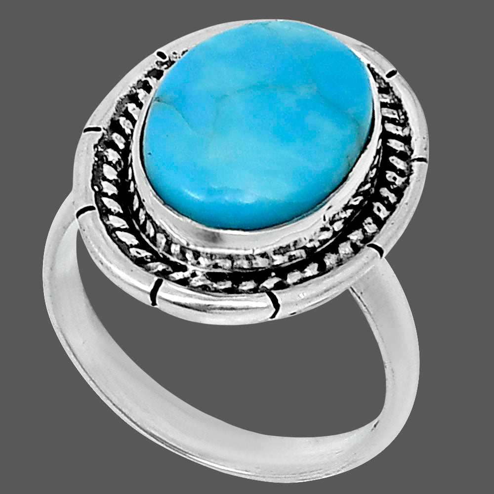 Premium Natural Turquoise Nevada Aztec Mt Ring size-7 R-1728 27-ER11212