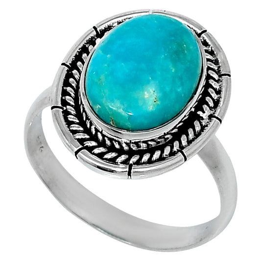 Premium Natural Turquoise Nevada Aztec Mt Ring size-10 R-1728 27-ER11221