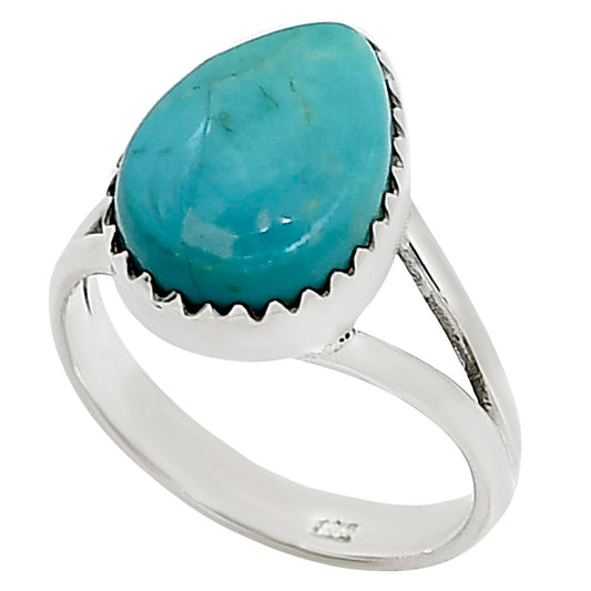Natural Rare Turquoise Nevada Aztec Mt Ring size-7 R-1210 27-ER15402