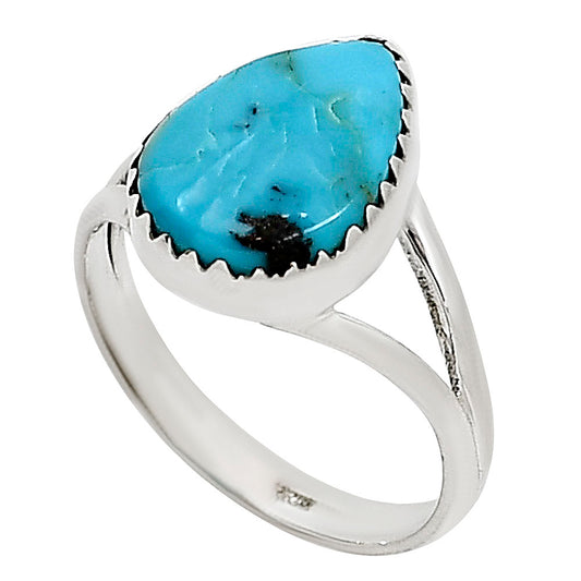 Natural Rare Turquoise Nevada Aztec Mt Ring size-8 R-1210 27-ER15416