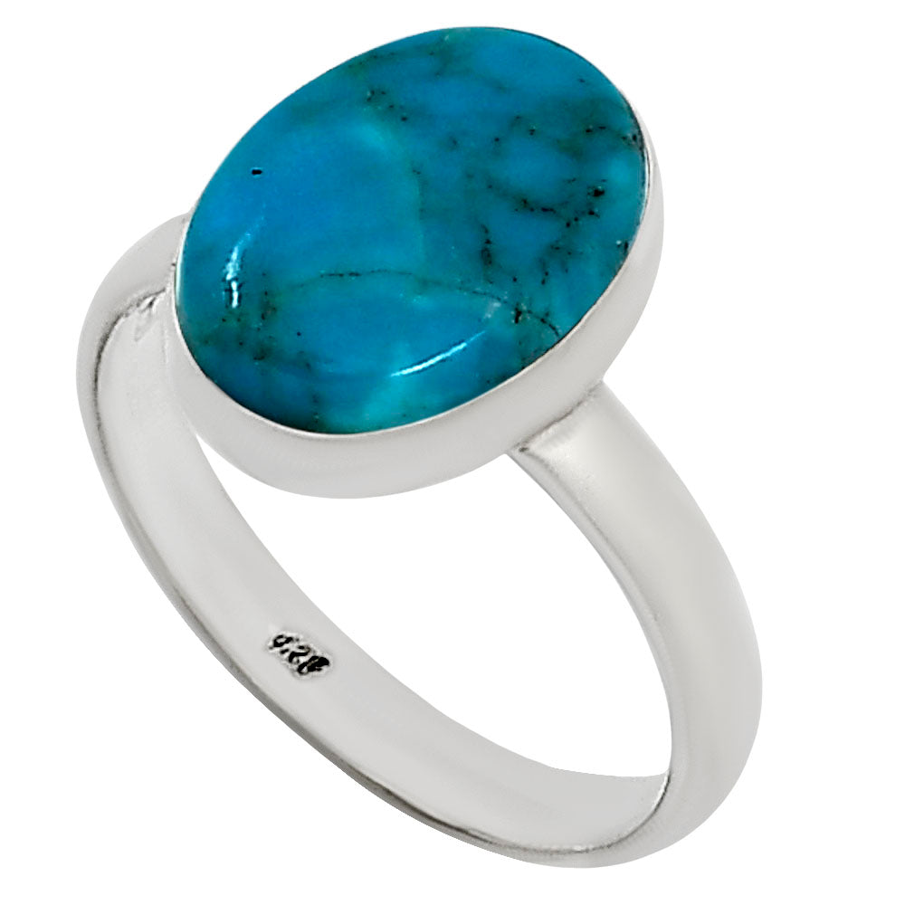 Natural Rare Turquoise Nevada Aztec Mt Ring size-9 R-1001 27-ER15613