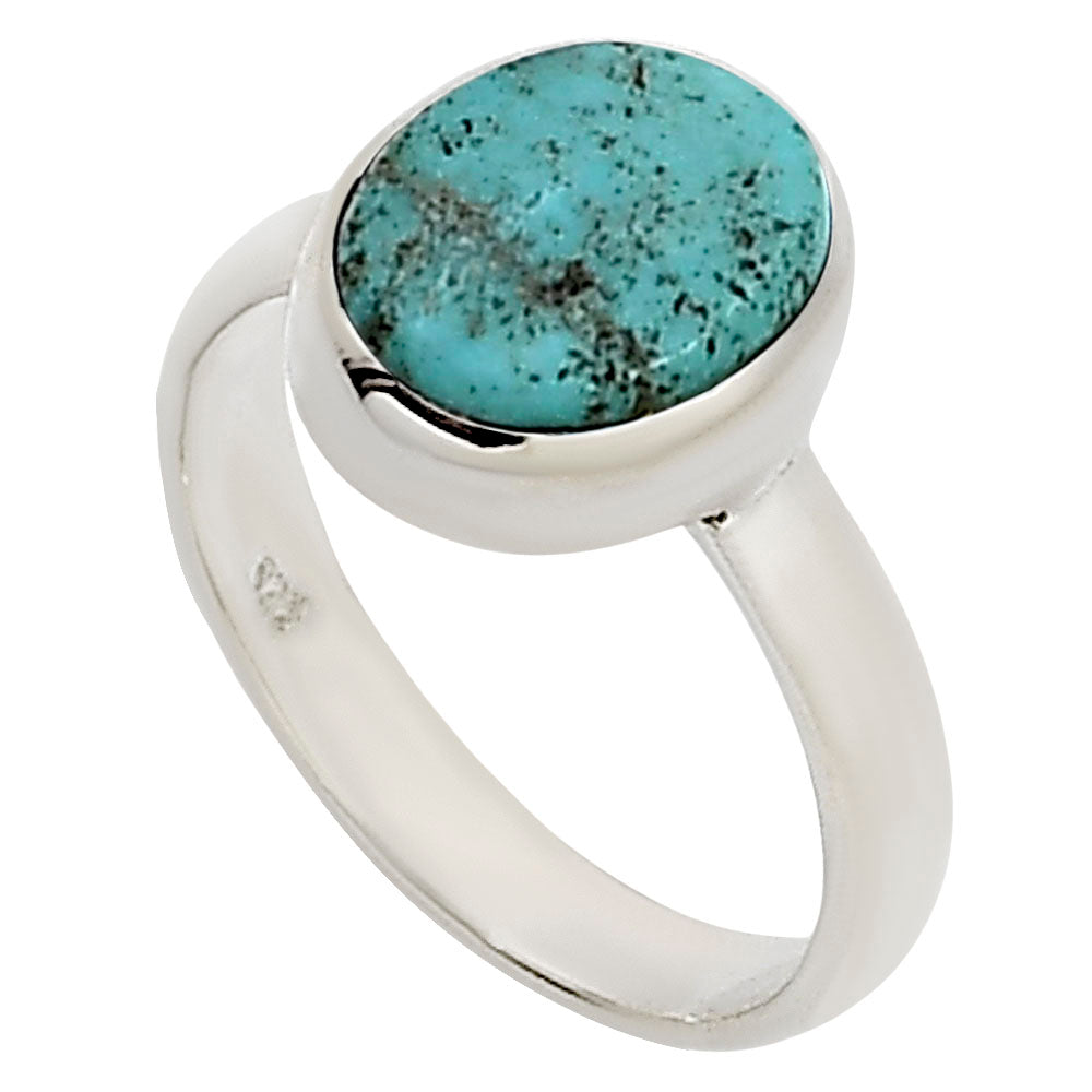 Natural Rare Turquoise Nevada Aztec Mt Ring size-5 R-1004 27-ER15652