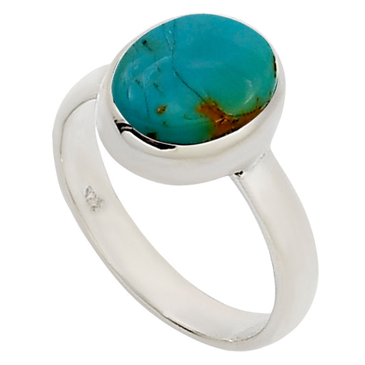Natural Rare Turquoise Nevada Aztec Mt Ring size-8 R-1004 27-ER15730