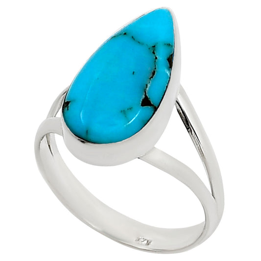 Natural Rare Turquoise Nevada Aztec Mt Ring size-9 R-1002 27-ER15789