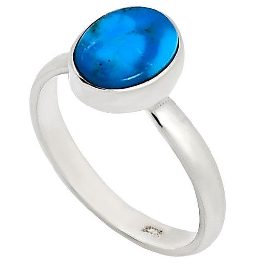 Natural Rare Turquoise Nevada Aztec Mt Ring size-5 R-1001 27-ER15844