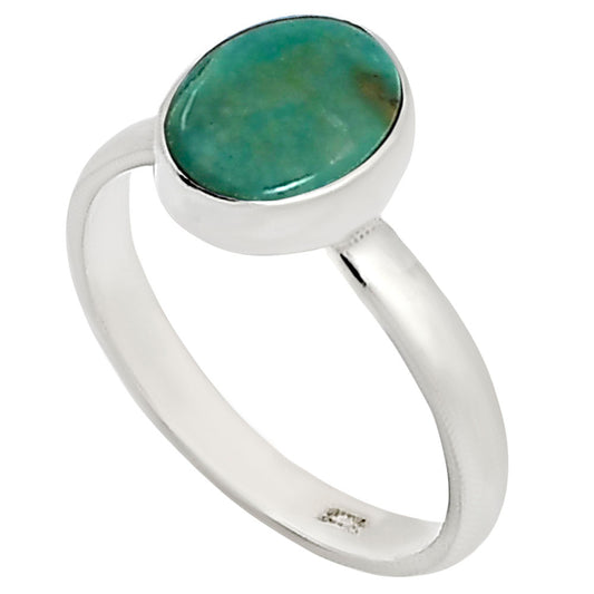 Natural Rare Turquoise Nevada Aztec Mt Ring size-5 R-1001 27-ER15864