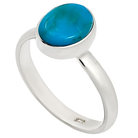 Natural Rare Turquoise Nevada Aztec Mt Ring size-5 R-1001 27-ER15867