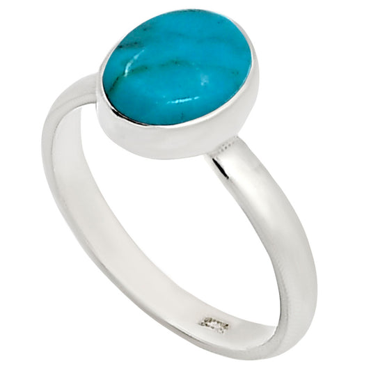 Natural Rare Turquoise Nevada Aztec Mt Ring size-6 R-1001 27-ER15883