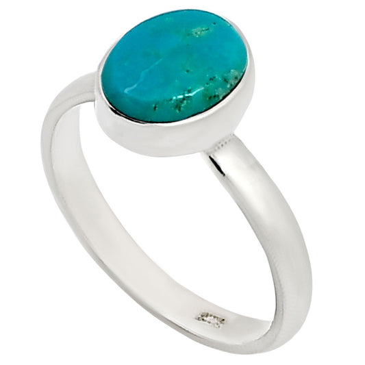 Natural Rare Turquoise Nevada Aztec Mt Ring size-7 R-1001 27-ER15934