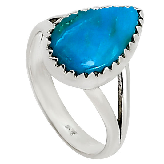 Natural Rare Turquoise Nevada Aztec Mt Ring size-5 R-1227 27-ER16028