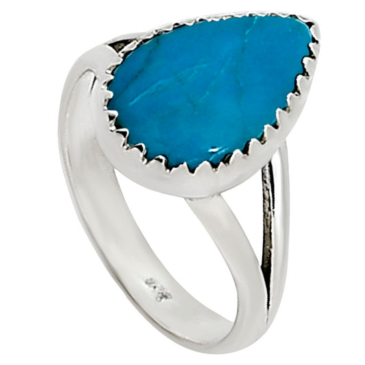 Natural Rare Turquoise Nevada Aztec Mt Ring size-5 R-1227 27-ER16033
