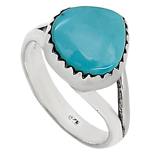 Natural Rare Turquoise Nevada Aztec Mt Ring size-5 R-1227 27-ER16034