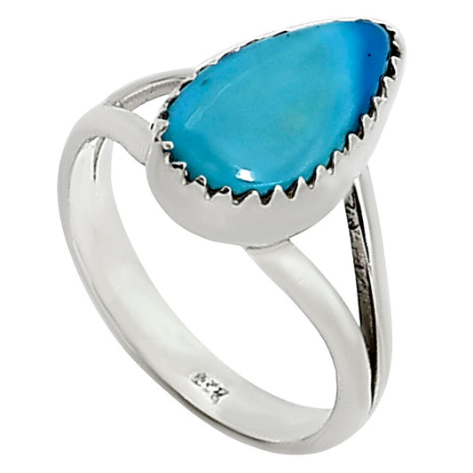 Natural Rare Turquoise Nevada Aztec Mt Ring size-6 R-1227 27-ER16039
