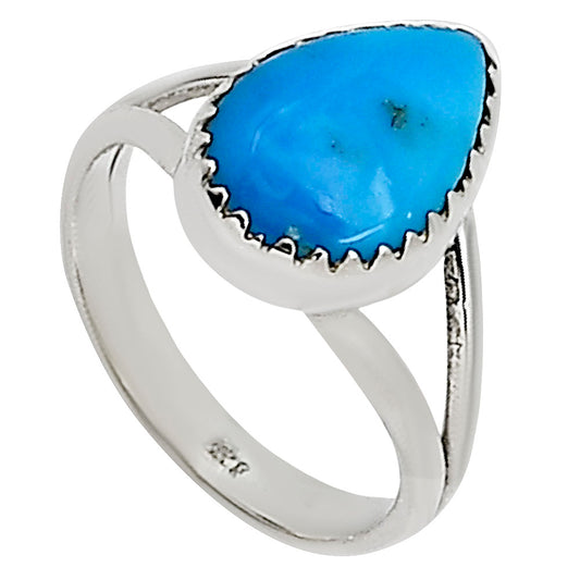Natural Rare Turquoise Nevada Aztec Mt Ring size-6 R-1227 27-ER16043