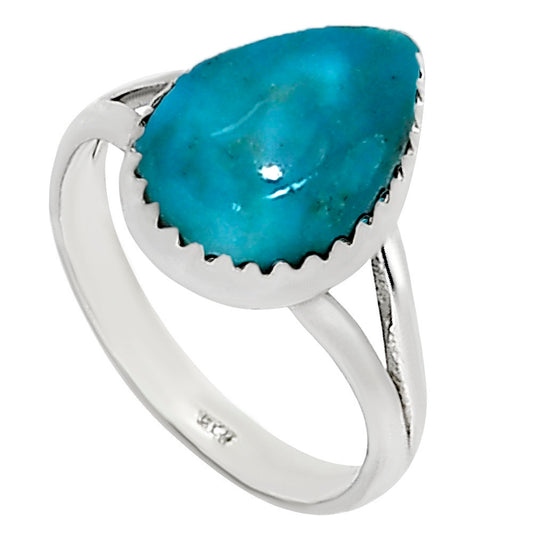 Natural Rare Turquoise Nevada Aztec Mt Ring size-6 R-1227 27-ER16058