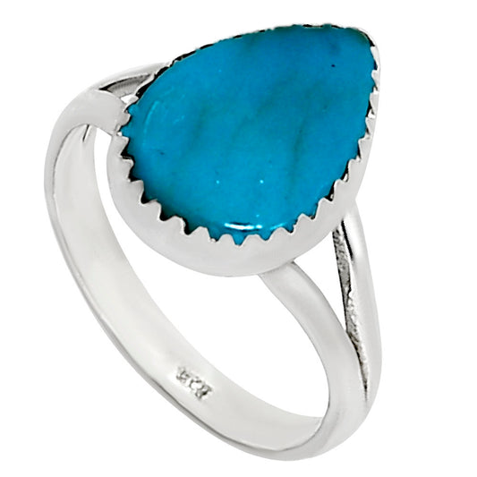 Natural Rare Turquoise Nevada Aztec Mt Ring size-6 R-1227 27-ER16063