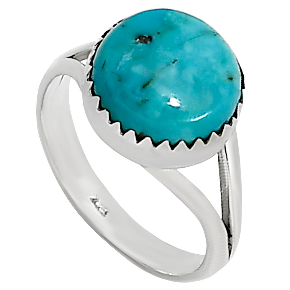 Natural Rare Turquoise Nevada Aztec Mt Ring size-7 R-1227 27-ER16074