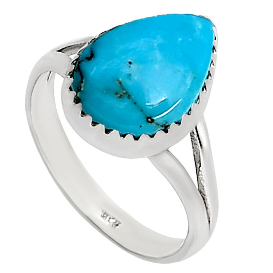 Natural Rare Turquoise Nevada Aztec Mt Ring size-7 R-1227 27-ER16090