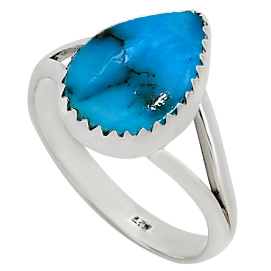 Natural Rare Turquoise Nevada Aztec Mt Ring size-9 R-1227 27-ER16122