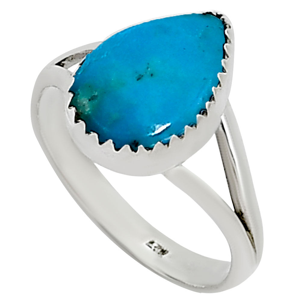 Natural Rare Turquoise Nevada Aztec Mt Ring size-9 R-1227 27-ER16124