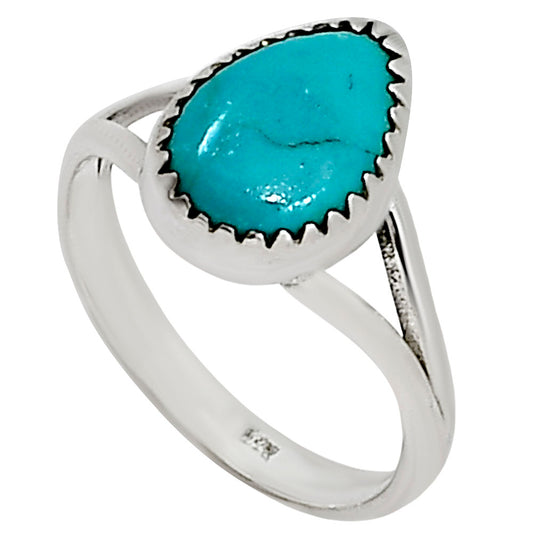 Natural Rare Turquoise Nevada Aztec Mt Ring size-9 R-1227 27-ER16128
