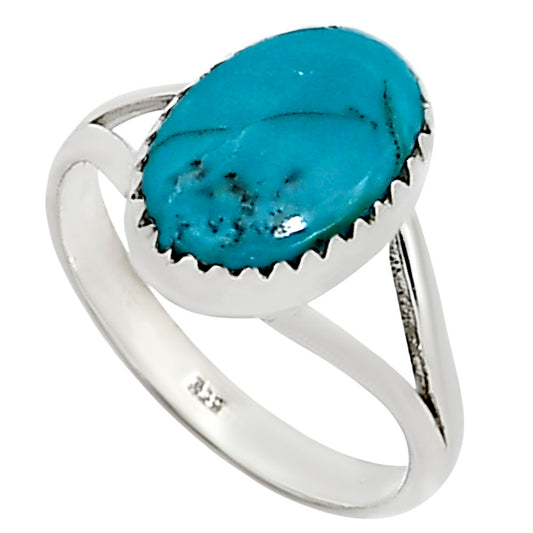 Natural Rare Turquoise Nevada Aztec Mt Ring size-9 R-1227 27-ER16134
