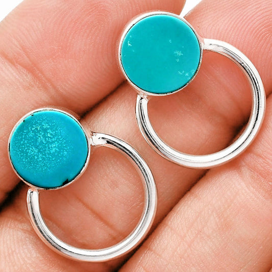 Premium Rare Turquoise Nevada Aztec Mt Pendant Earrings Set T-1012 27-ET10037
