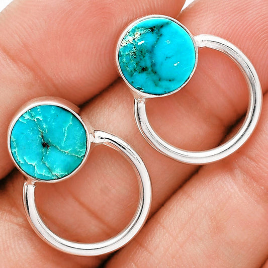 Premium Rare Turquoise Nevada Aztec Mt Pendant Earrings Set T-1012 27-ET10041