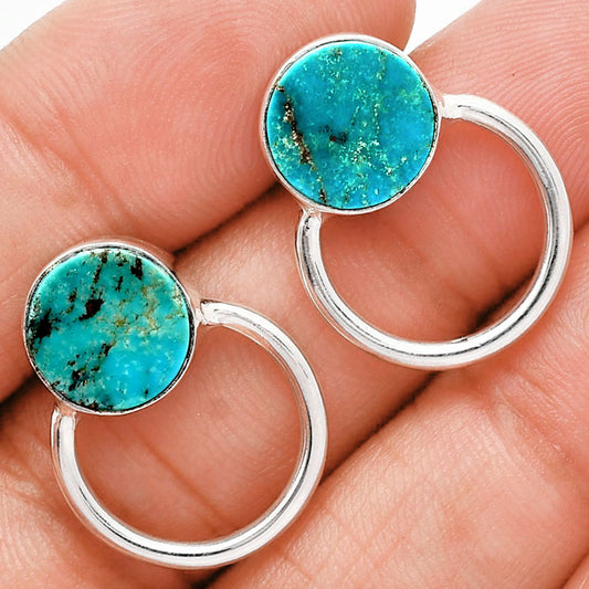 Premium Rare Turquoise Nevada Aztec Mt Pendant Earrings Set T-1012 27-ET10042