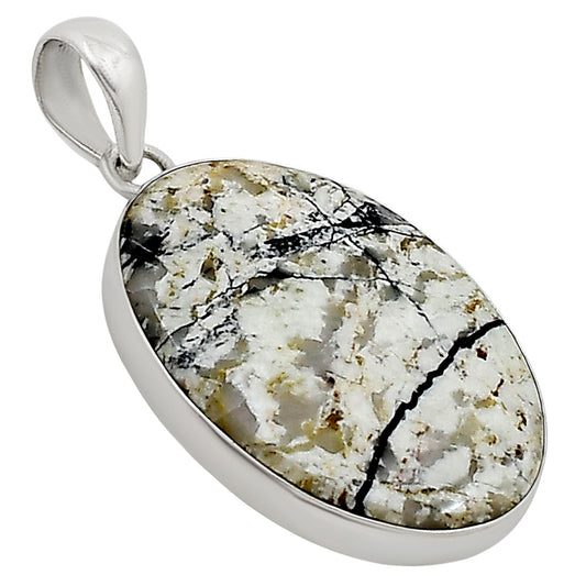Authentic White Buffalo Turquoise Nevada Pendant P-1001 28-EP10967