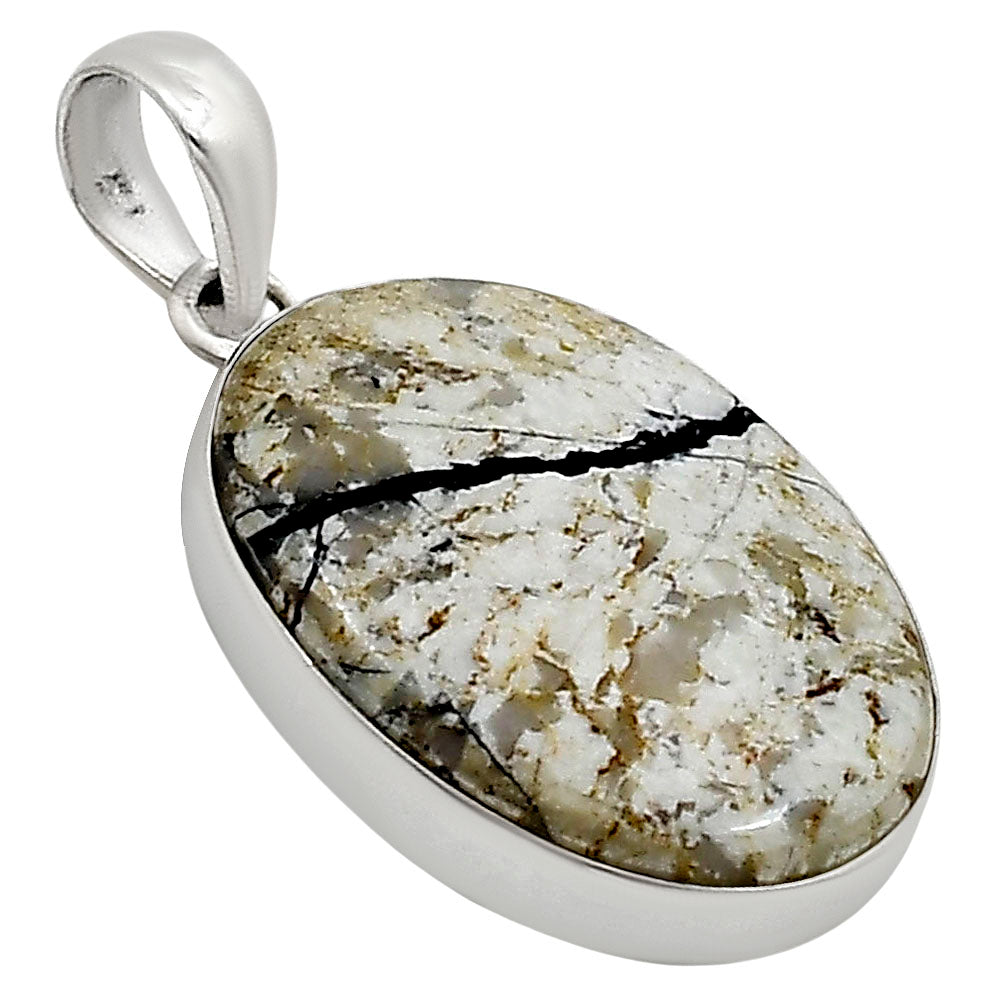 Authentic White Buffalo Turquoise Nevada Pendant P-1001 28-EP10974