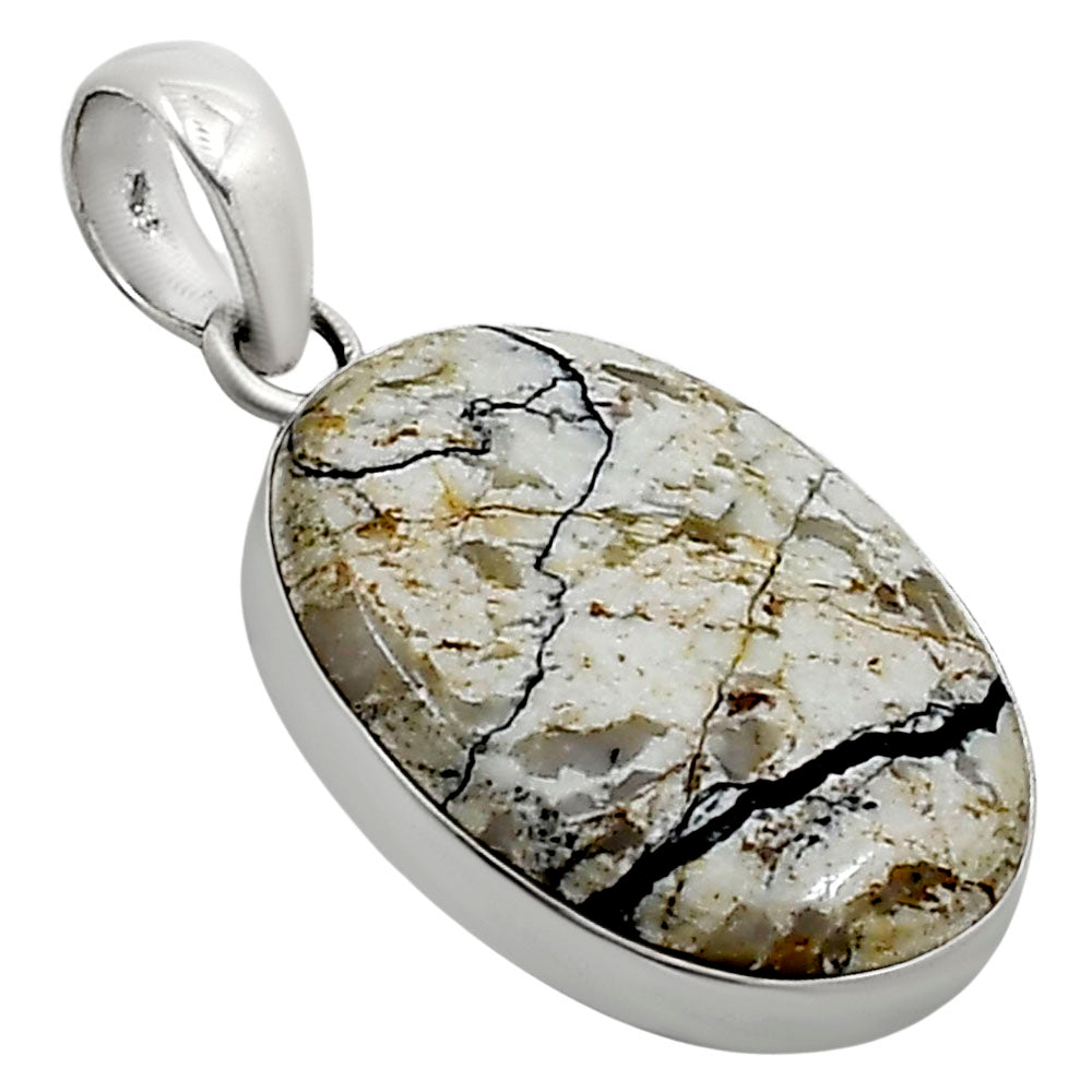 Authentic White Buffalo Turquoise Nevada Pendant P-1001 28-EP10975