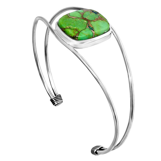 Premium Quality Copper Green Turquoise Cuff Bangle Bracelet B-1013 29-EB10198