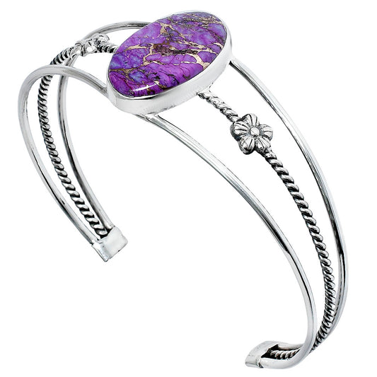 Premium Quality Copper Purple Turquoise Cuff Bangle Bracelet B-1012 31-EB10310