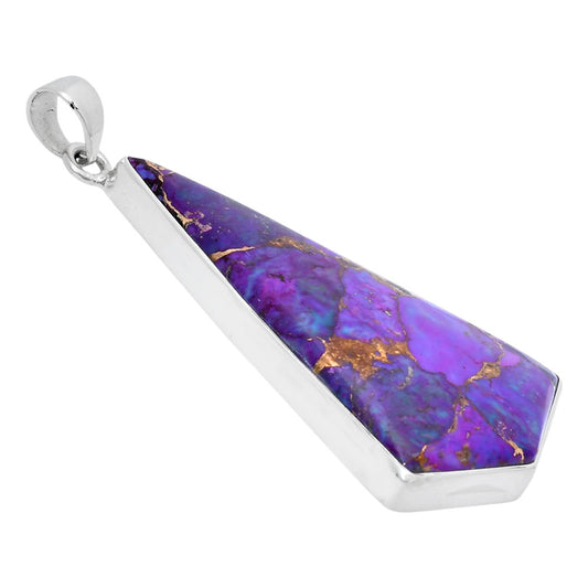 Premium Quality Copper Purple Turquoise - Arizona Pendant P-1001 31-EP10178