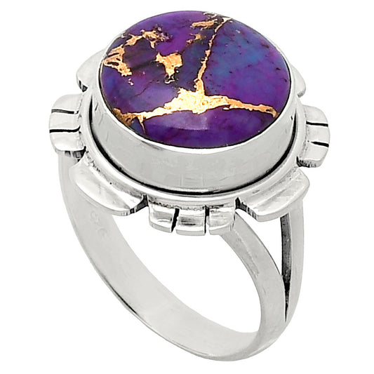 Premium Quality Copper Purple Turquoise - Arizona Ring size-8 R-1342 31-ER12017