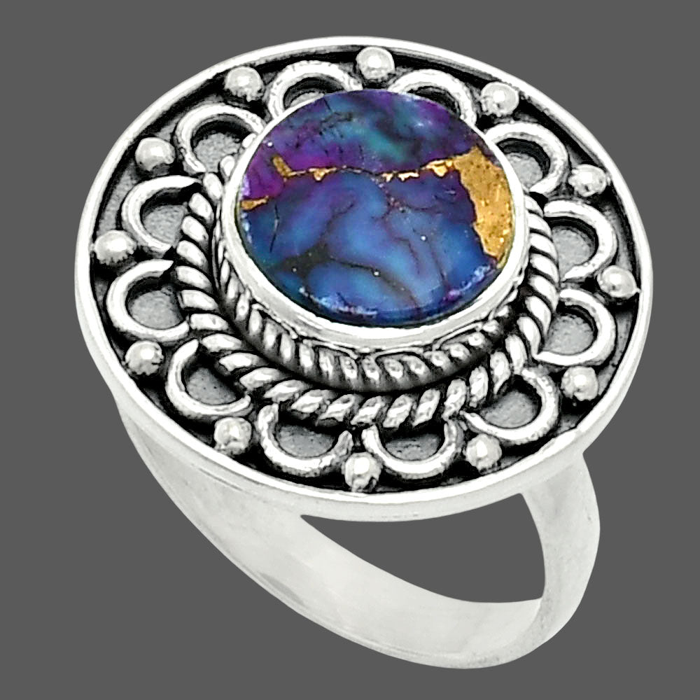 Premium Copper Purple Turquoise - Arizona Ring size-6 R-1256 31-ER12025