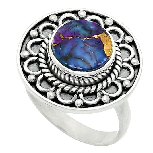 Premium Copper Purple Turquoise - Arizona Ring size-6 R-1256 31-ER12025