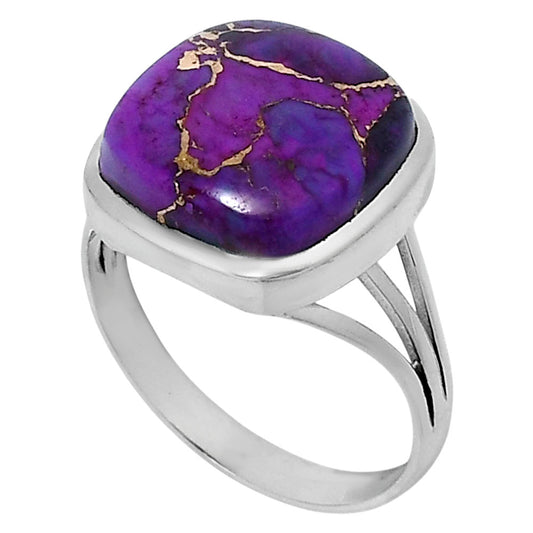 Premium Copper Purple Turquoise Ring size-10 R-1006 31-ER12147
