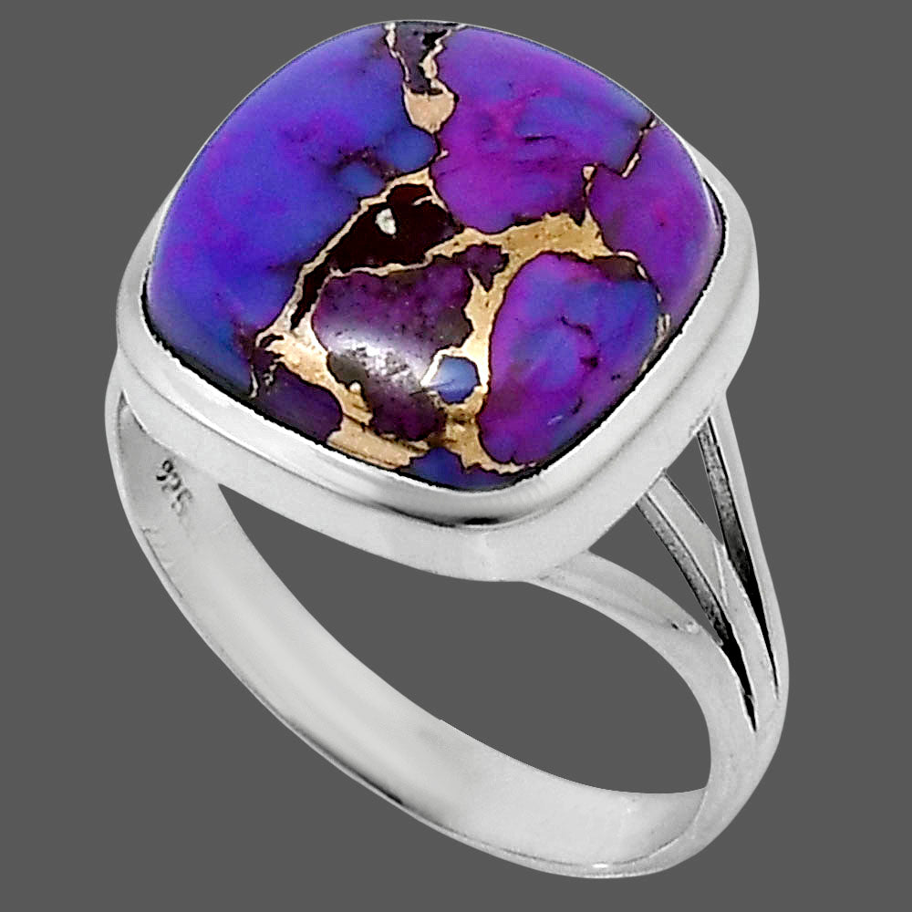 Premium Copper Purple Turquoise Ring size-10 R-1006 31-ER12150