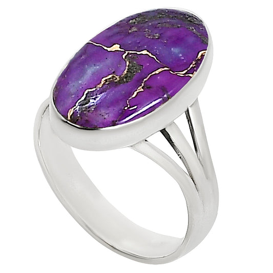 Copper Purple Turquoise Ring size-7 R-1003 31-ER15045