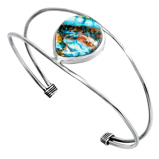 Premium Quality Spiny Oyster Turquoise Cuff Bangle Bracelet B-1013 32-EB10342