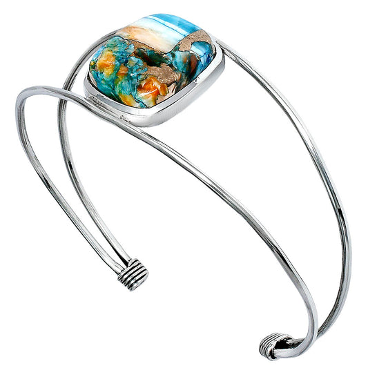 Premium Quality Spiny Oyster Turquoise Cuff Bangle Bracelet B-1013 32-EB10344