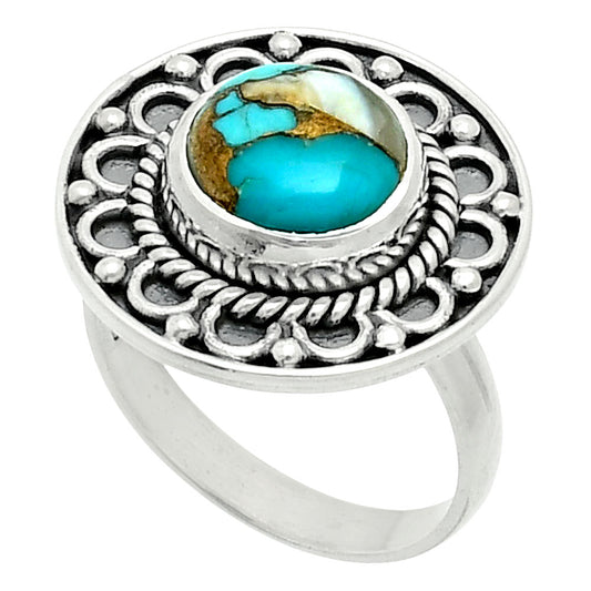 Premium Spiny Oyster Turquoise - Arizona Ring size-7 R-1256 32-ER12268