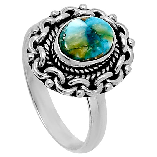 Premium Spiny Oyster Turquoise Ring size-9 R-1667 32-ER12490