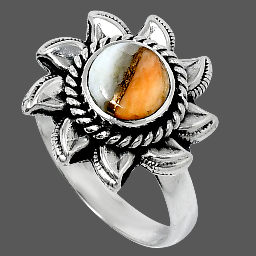 Premium Spiny Oyster Turquoise Ring size-7 R-1617 32-ER12502
