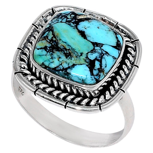 Premium Lucky Charm Tibetan Turquoise Ring size-10 R-1728 33-ER12540