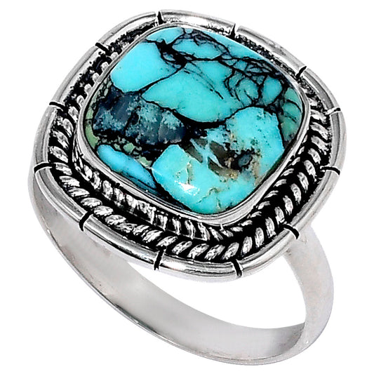 Premium Lucky Charm Tibetan Turquoise Ring size-10 R-1728 33-ER12541