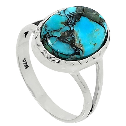 Premium Quality Lucky Charm Tibetan Turquoise Ring size-8 R-1074 33-ER12572